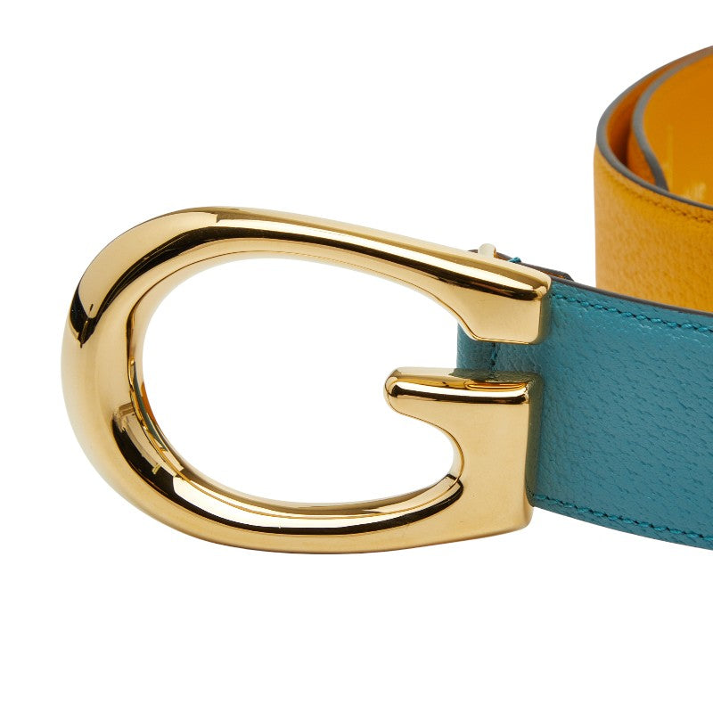 Gucci G Buckle Leather Belt