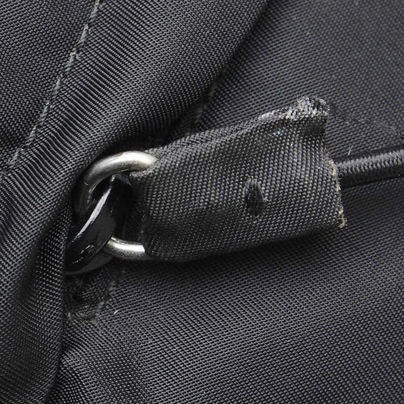 Prada Triangle Logo Plate Nylon Pouch