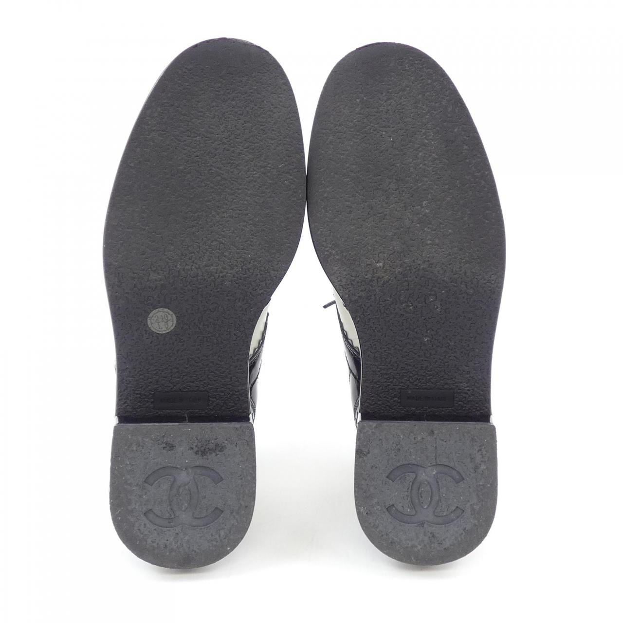 Chanel G35316Y51051 Lambskin Patent Calfskin Lace-up Shoes