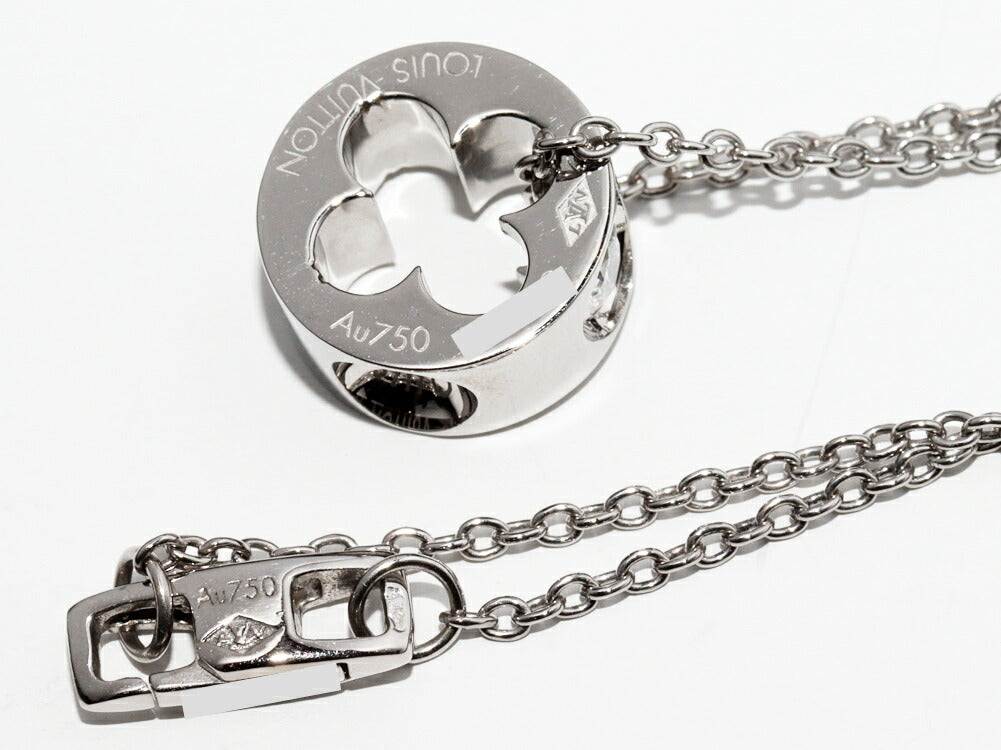 Louis Vuitton Empreinte K18WG Diamond Pendant Necklace