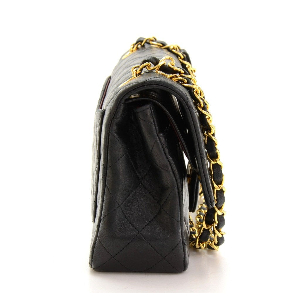 Chanel Double Flap Quilted Leather Bag