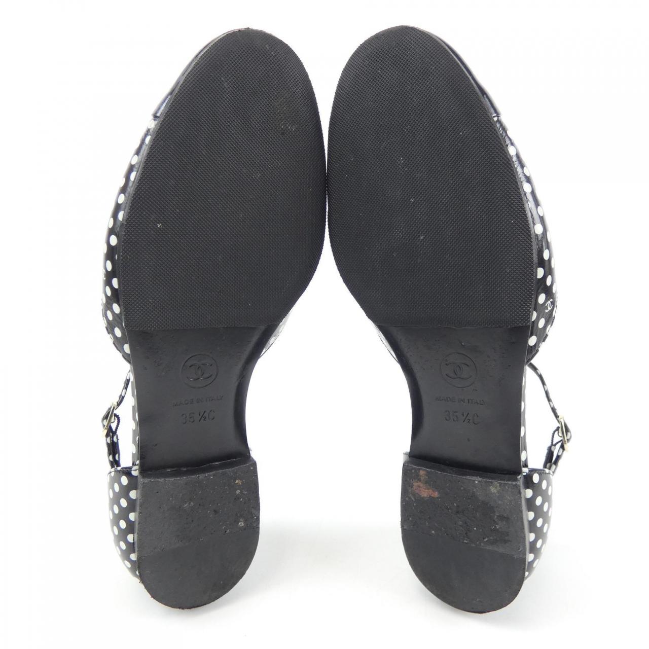 Chanel G45497B15869 Calfskin Patent Calfskin Shoes