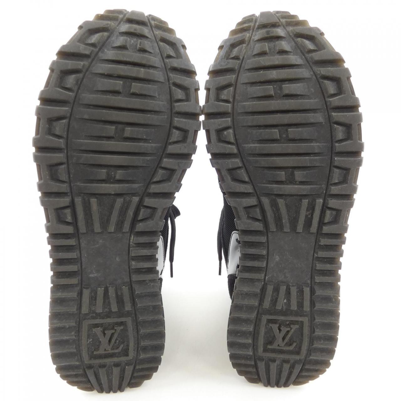 Louis Vuitton Run Away Line Suede Calf Leather Patent Monogram Canvas Sneakers