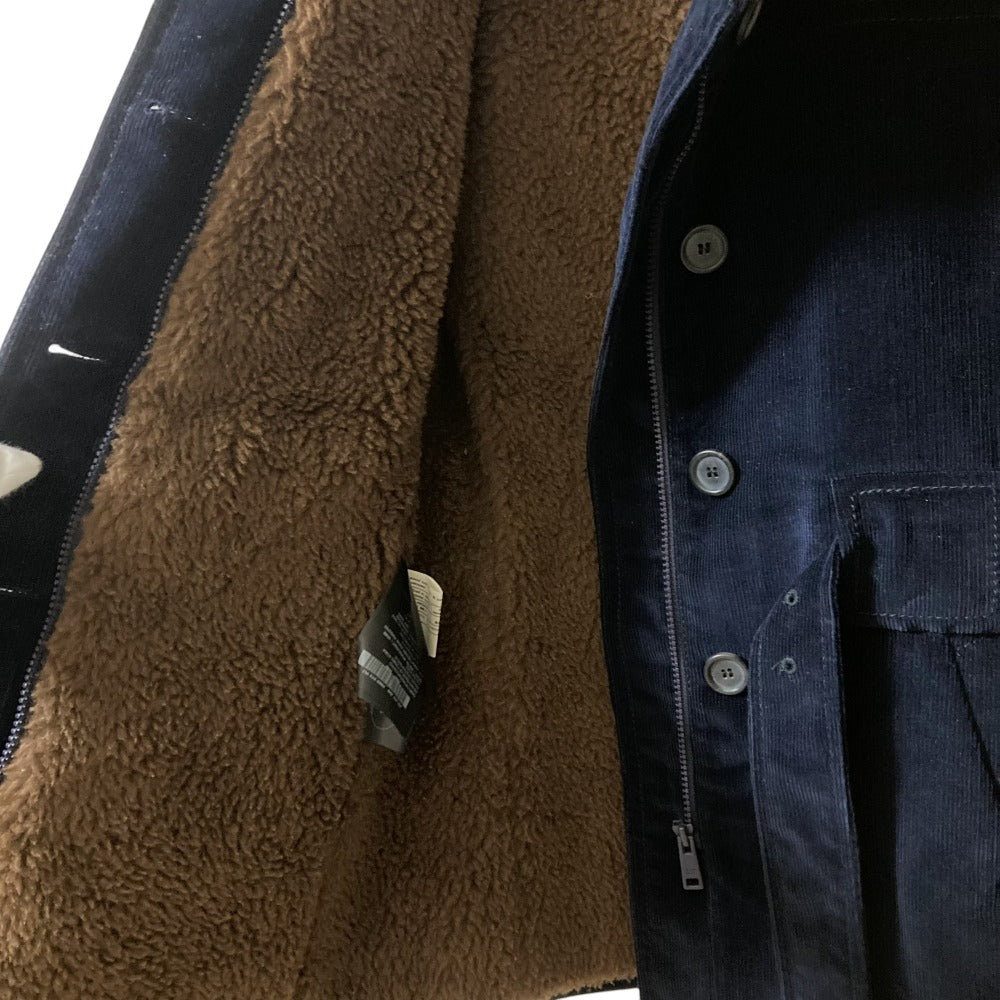 Prada Corduroy Leather Patch Hoodie Coat