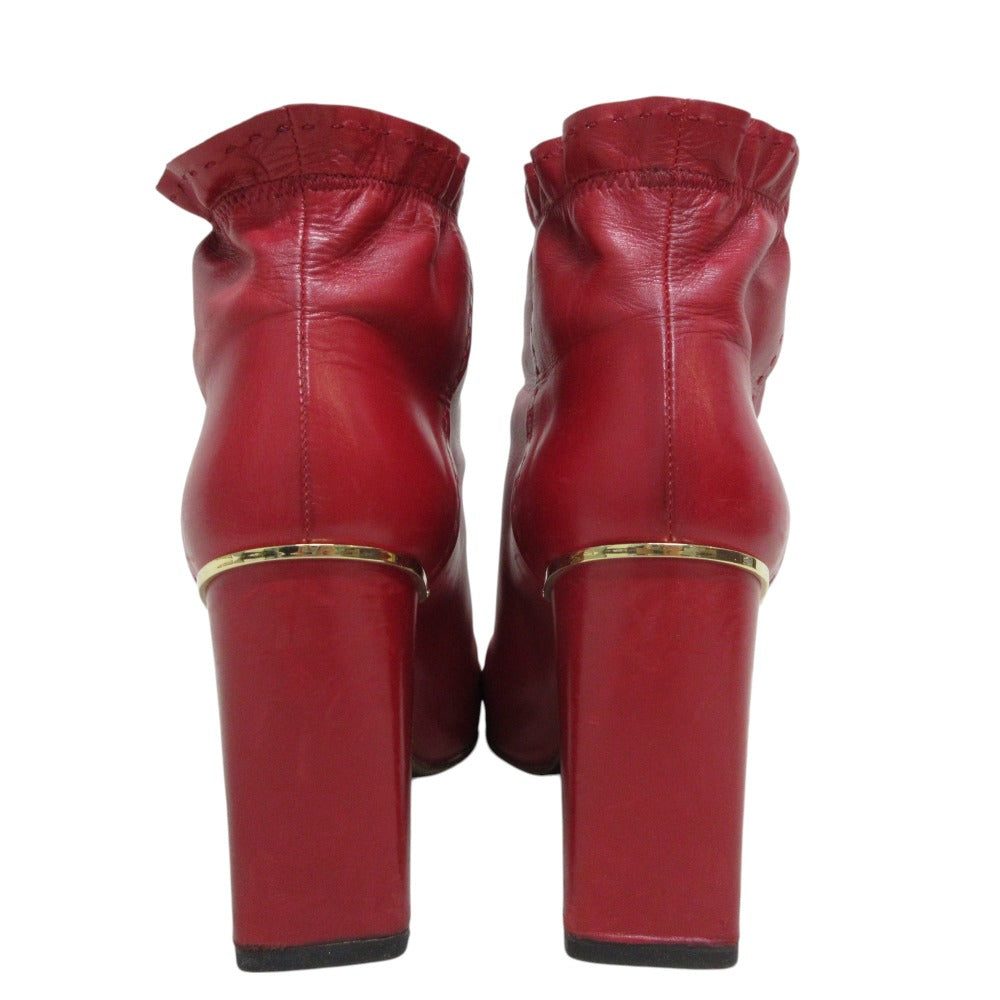 Louis Vuitton Frill Leather Short Boots
