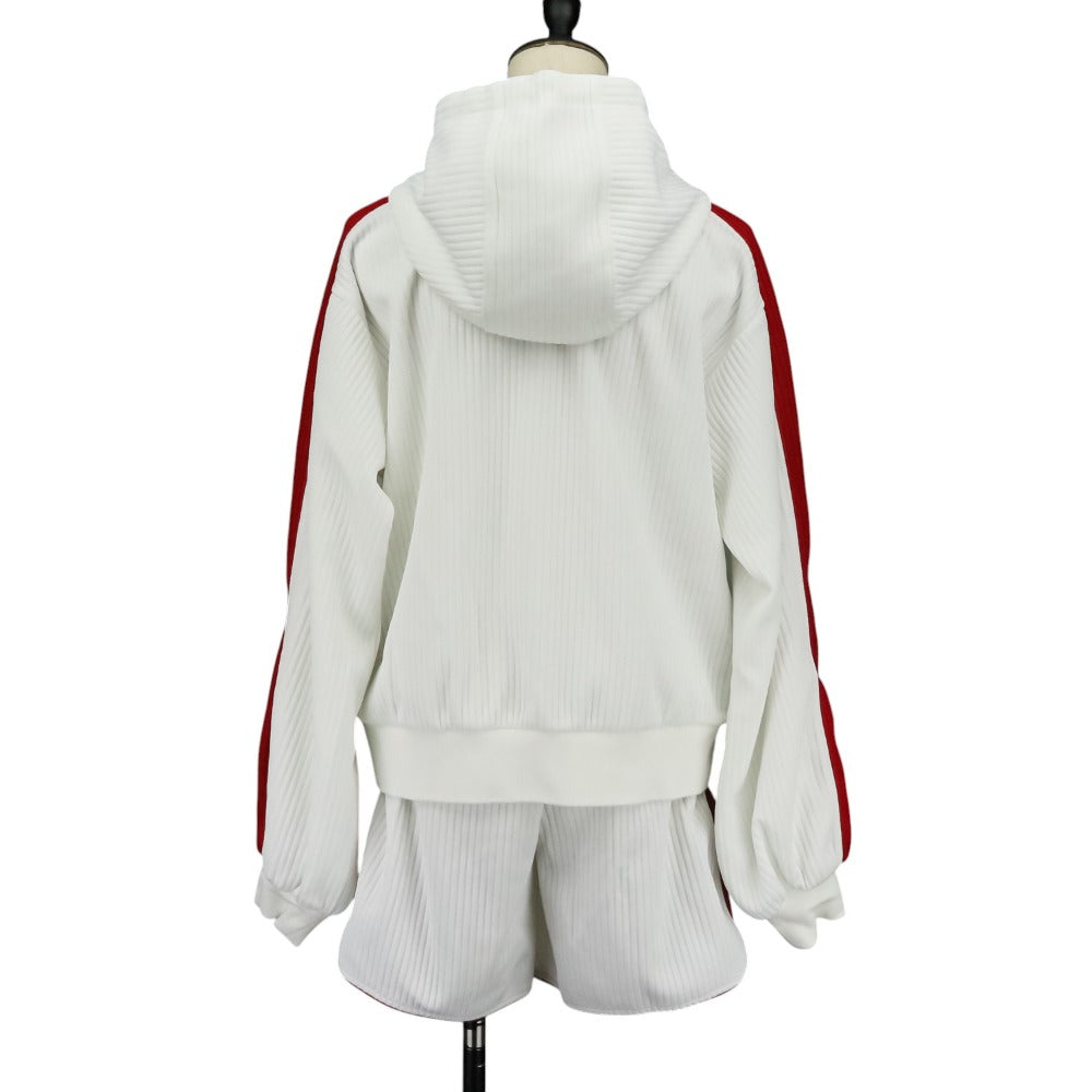 Gucci Rib Hoodie Short Pants Set
