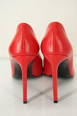 Saint Laurent Classic Paris 105 Leather Pointed Toe Size 38 Nib Red Pumps - Final Call