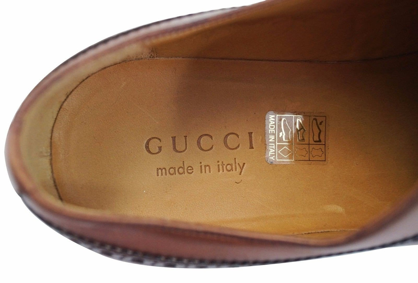 Gucci Mens US 11 Leather Platform Lace-up Oxford Shoes