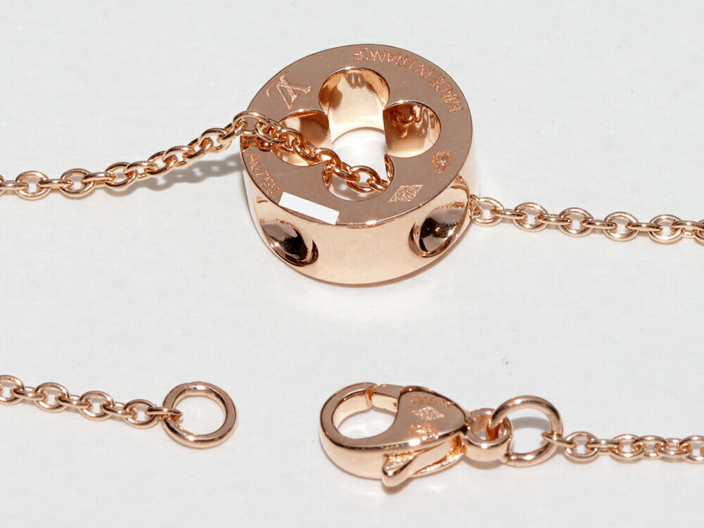 Louis Vuitton K18PG Empreinte Pendant Necklace Q93673