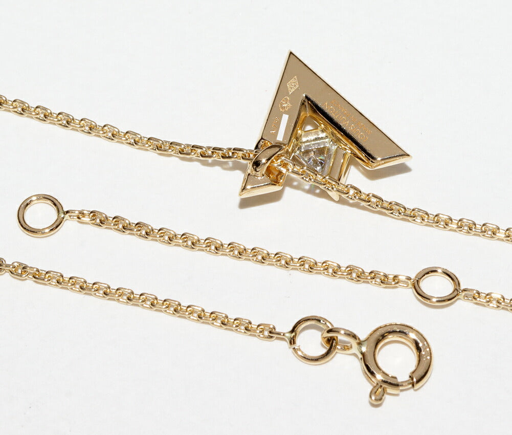 Louis Vuitton K18YG LV Volt One Pendant Necklace Q93805