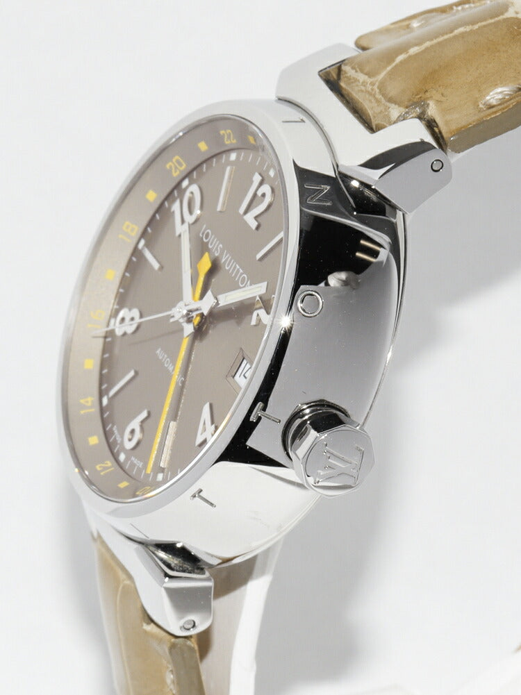 Louis Vuitton Light Brown Dial Tambour GMT Watch Q1132
