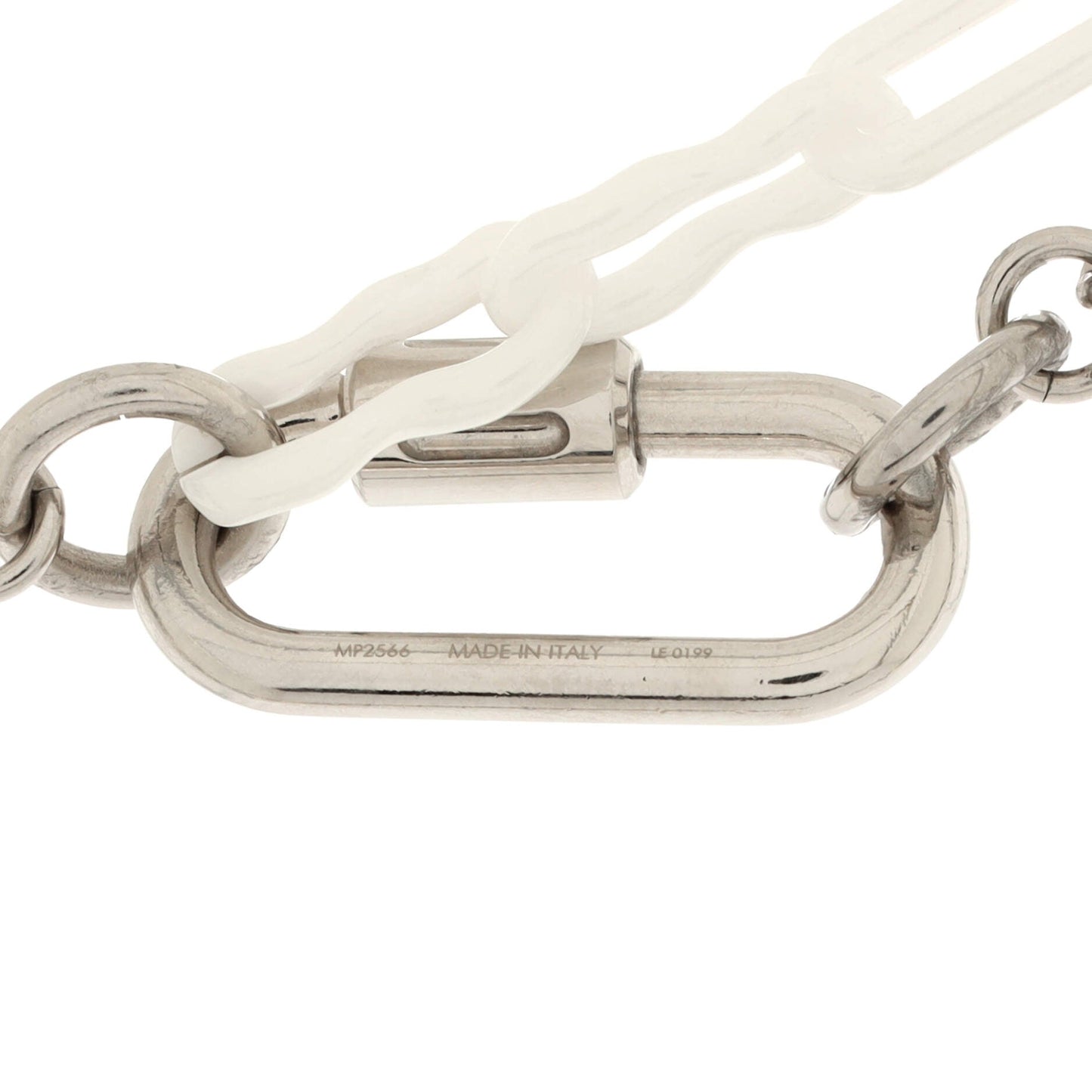 Louis Vuitton Chains Lettering Necklace Metal and Ceramic with Enamel