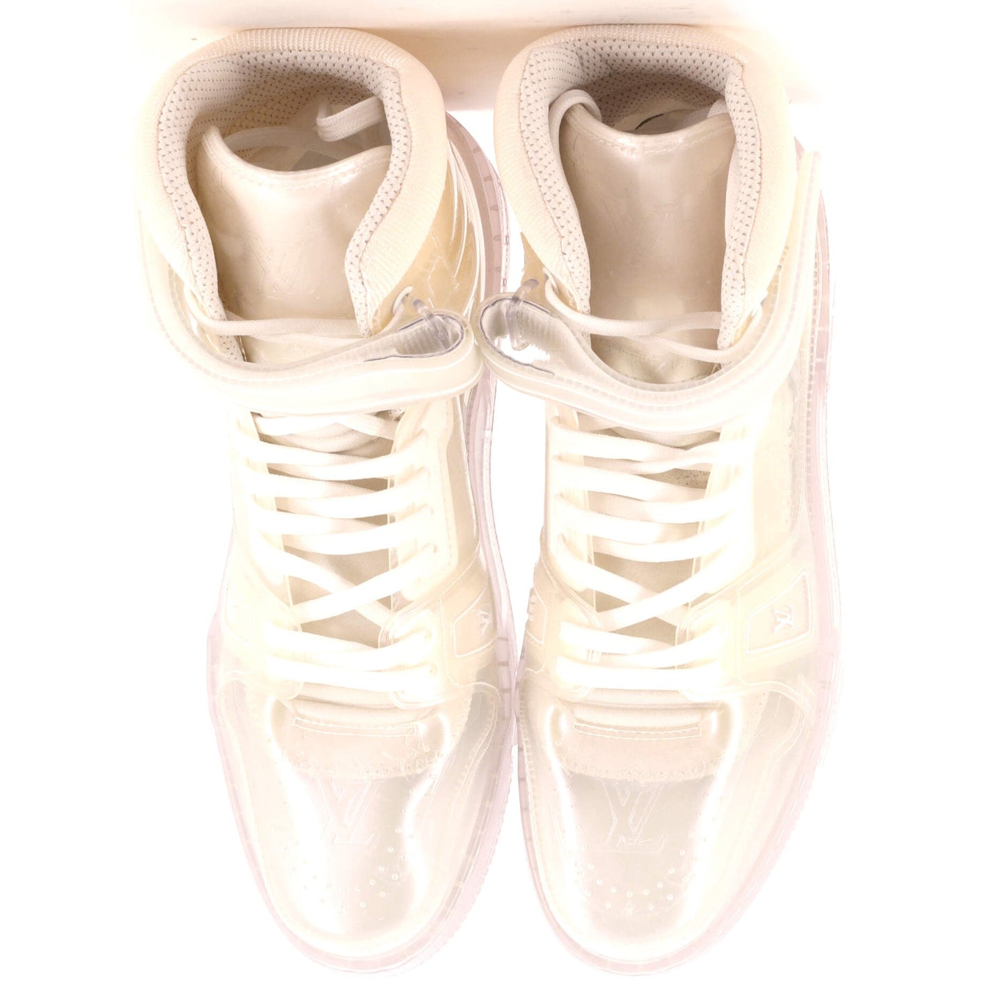 Louis Vuitton Men's LV Trainer High-Top Sneakers PVC