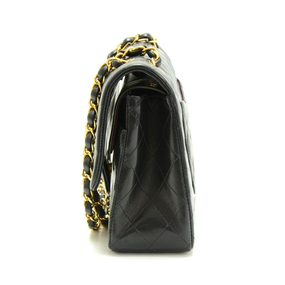 Chanel Double Flap Quilted Leather Bag