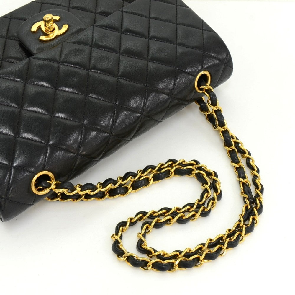 Chanel Double Flap Quilted Leather Bag