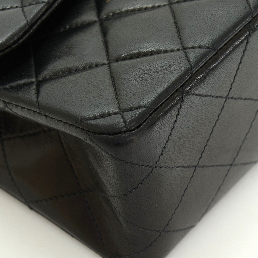 Chanel Double Flap Quilted Leather Bag