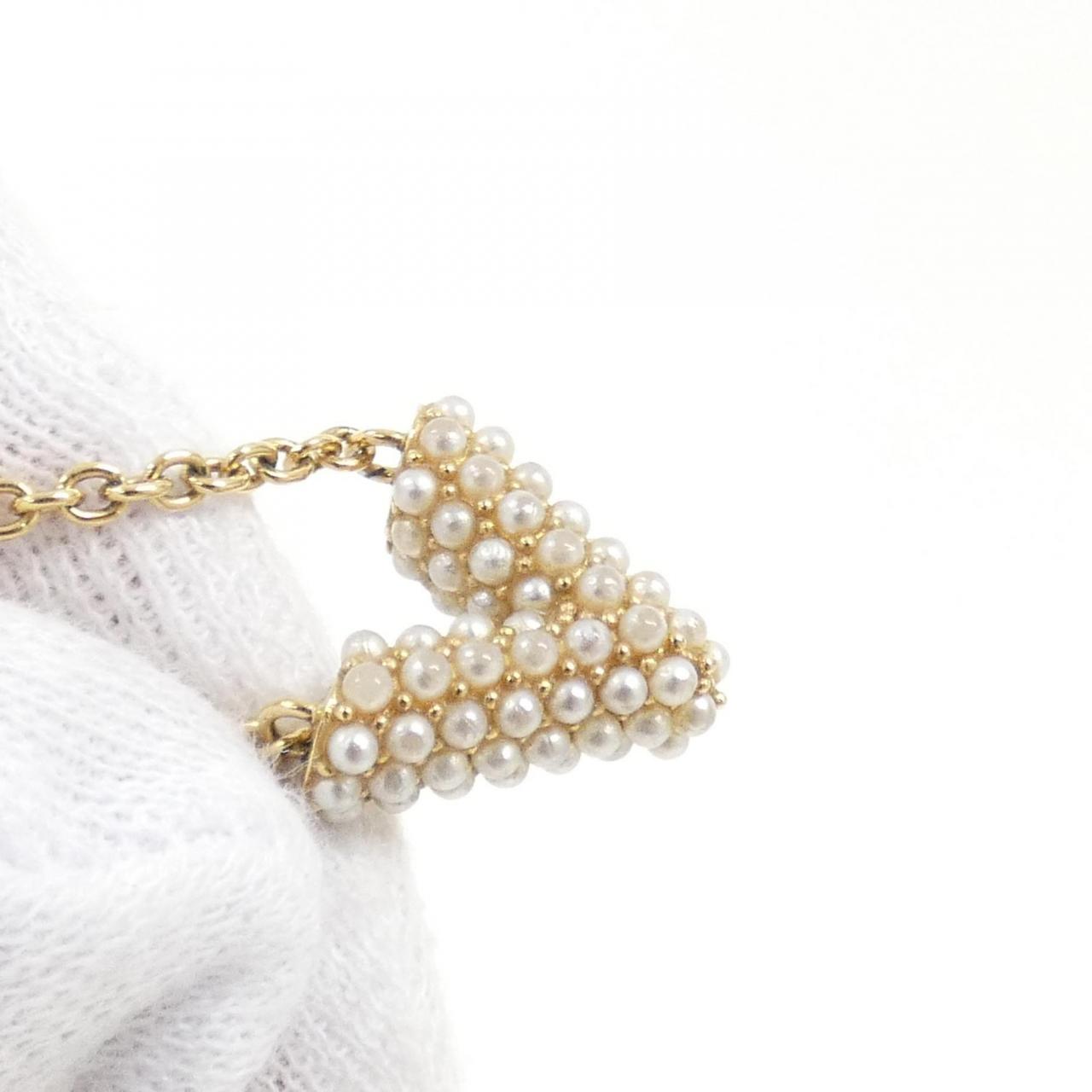 Louis Vuitton Collier Essential V Perle Necklace