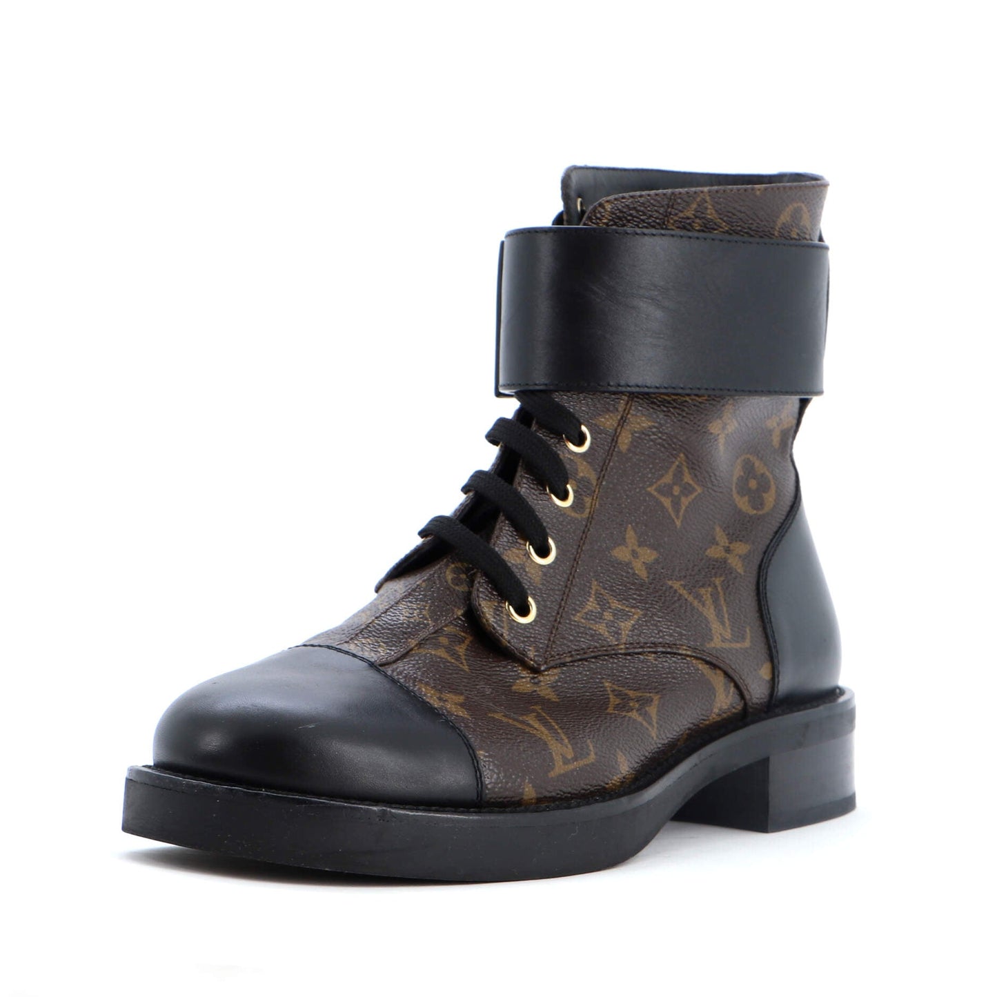Louis Vuitton Women's Wonderland Flat Ranger Boots Monogram Canvas and Leather