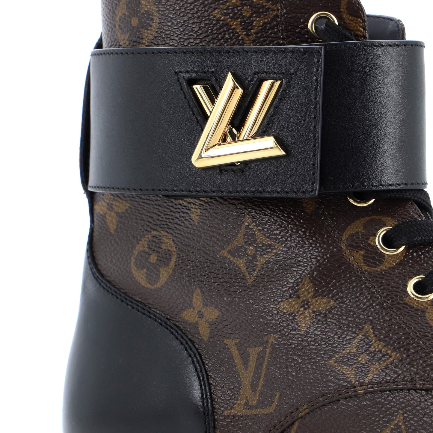 Louis Vuitton Women's Wonderland Flat Ranger Boots Monogram Canvas and Leather