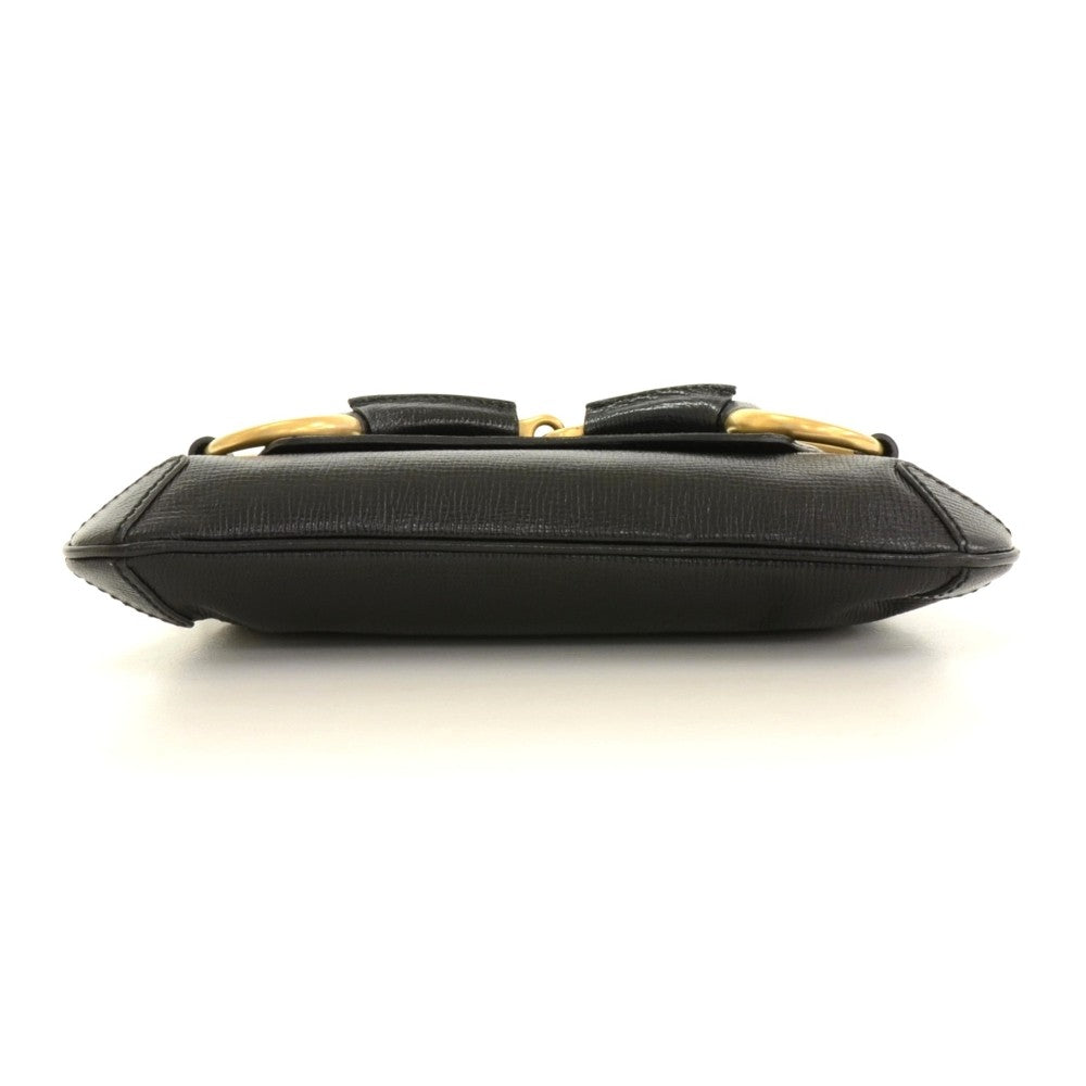Gucci Textured Leather Horsebit Bag