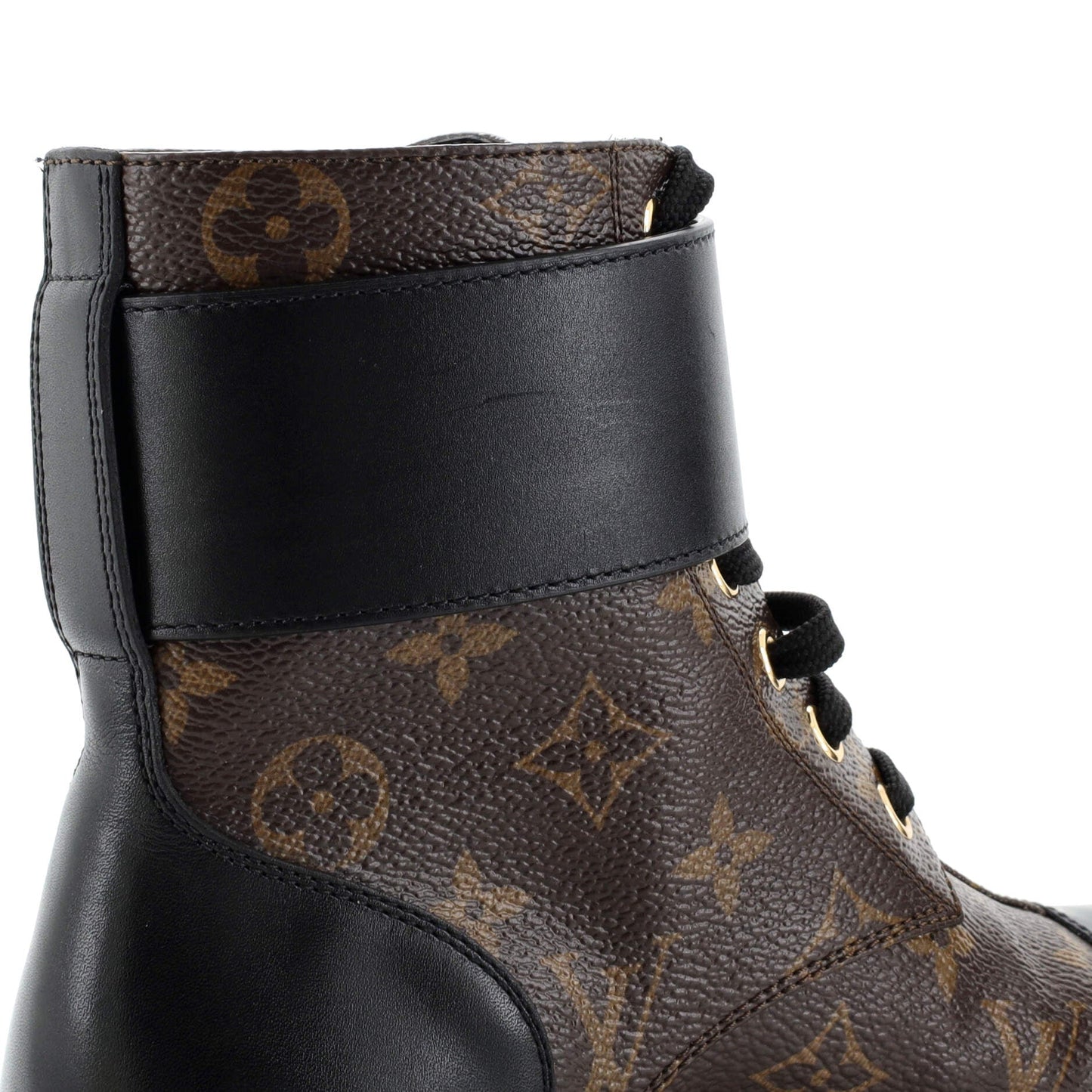 Louis Vuitton Women's Wonderland Flat Ranger Boots Monogram Canvas and Leather
