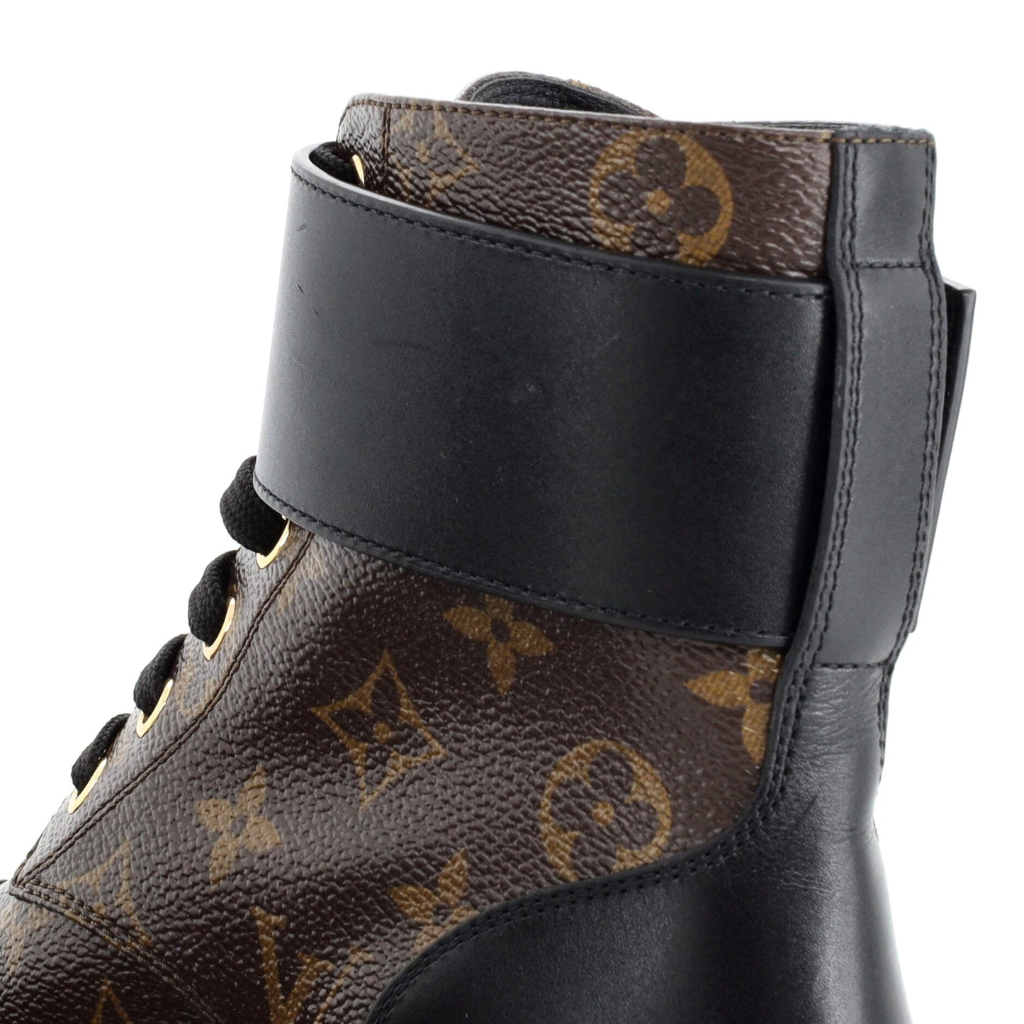 Louis Vuitton Women's Wonderland Flat Ranger Boots Monogram Canvas and Leather