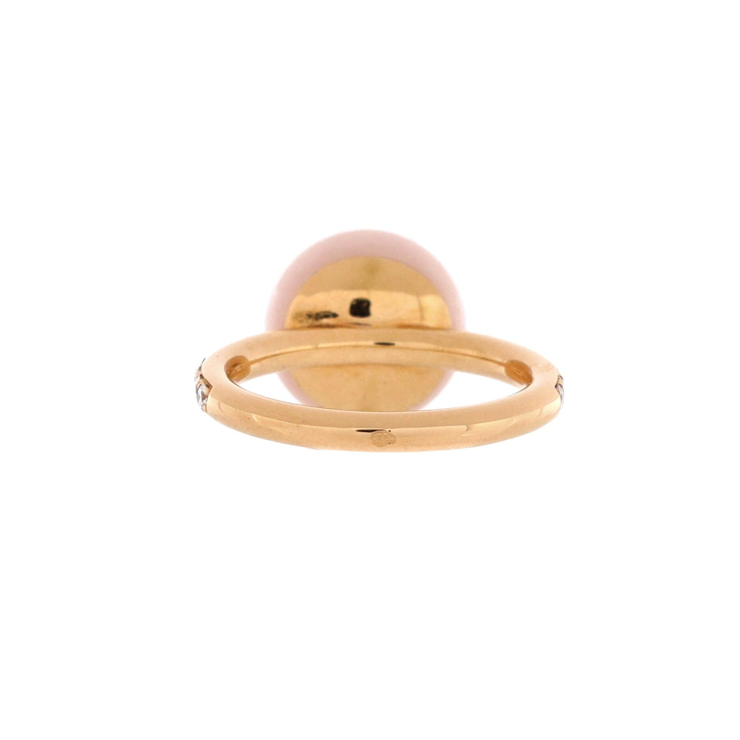 Louis Vuitton B Blossom Ring 18K Rose Gold and 18K White Gold with Pink Opal and Diamonds