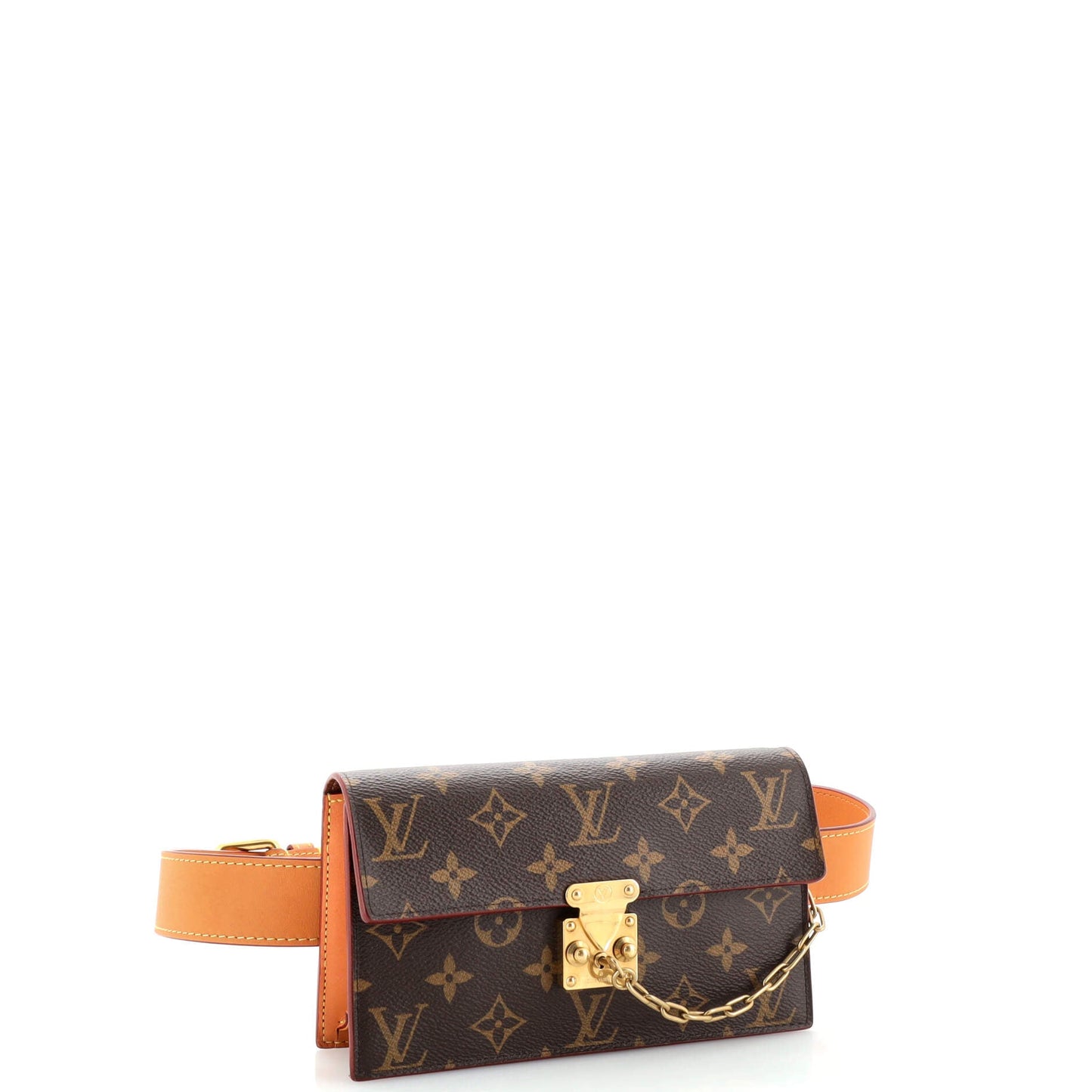 Louis Vuitton S Lock Belt Pouch Monogram Canvas