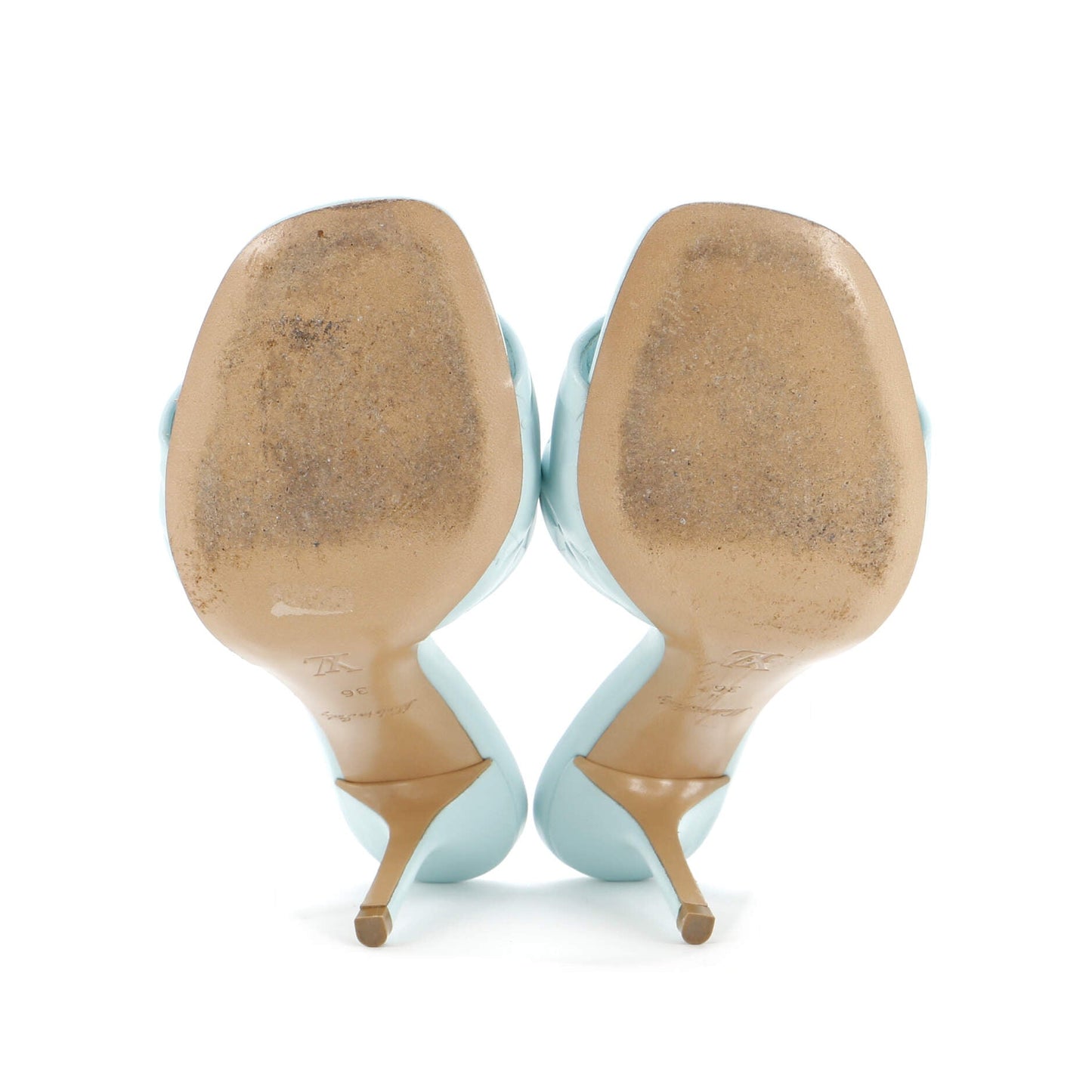 Louis Vuitton Women's Revival Heeled Mules Monogram Embossed Leather