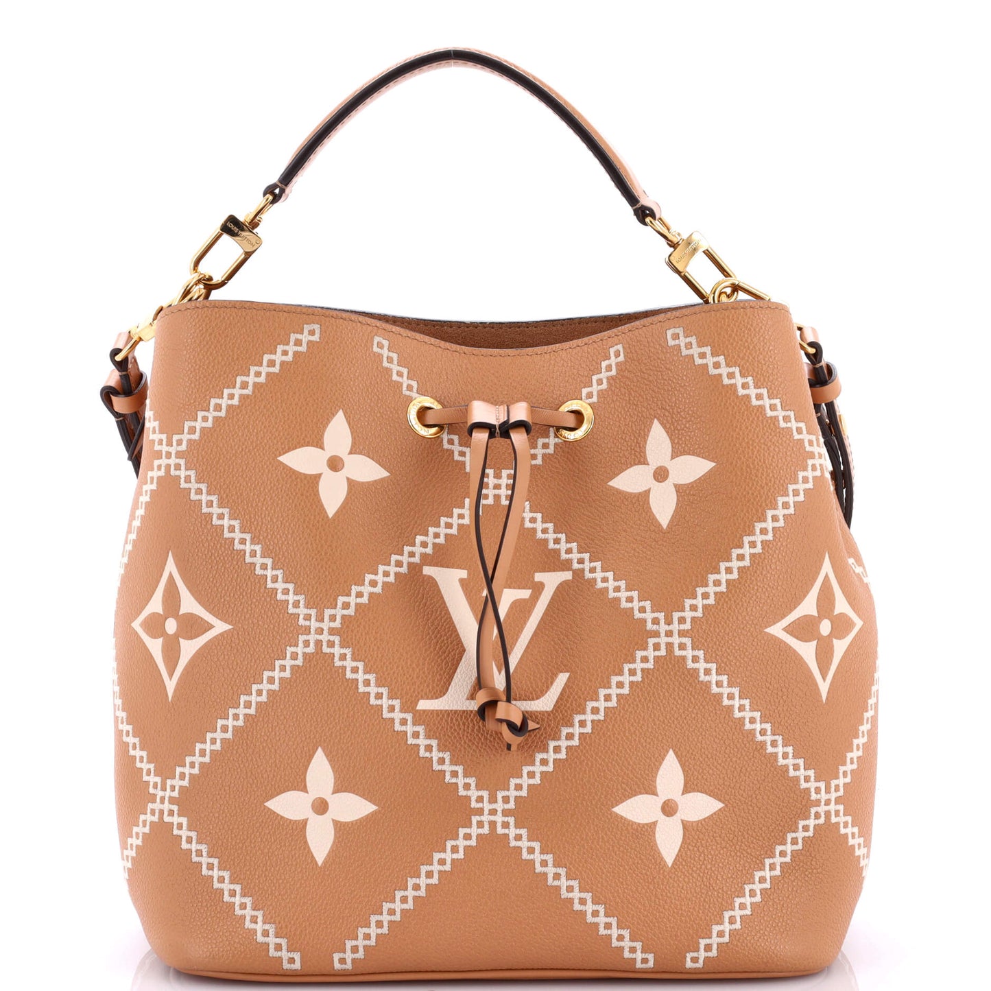 Louis Vuitton NeoNoe Handbag Monogram Empreinte Giant Broderies MM