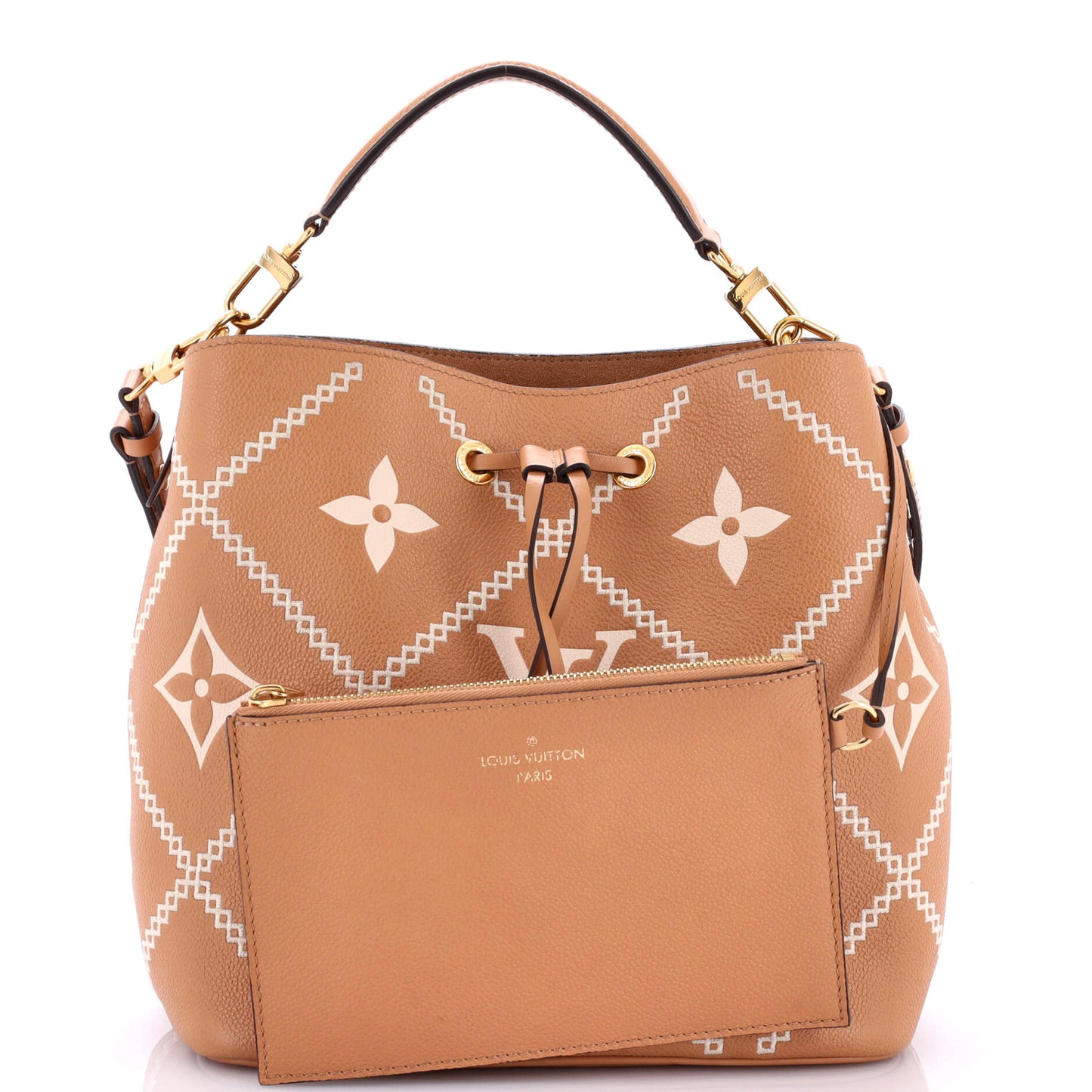 Louis Vuitton NeoNoe Handbag Monogram Empreinte Giant Broderies MM