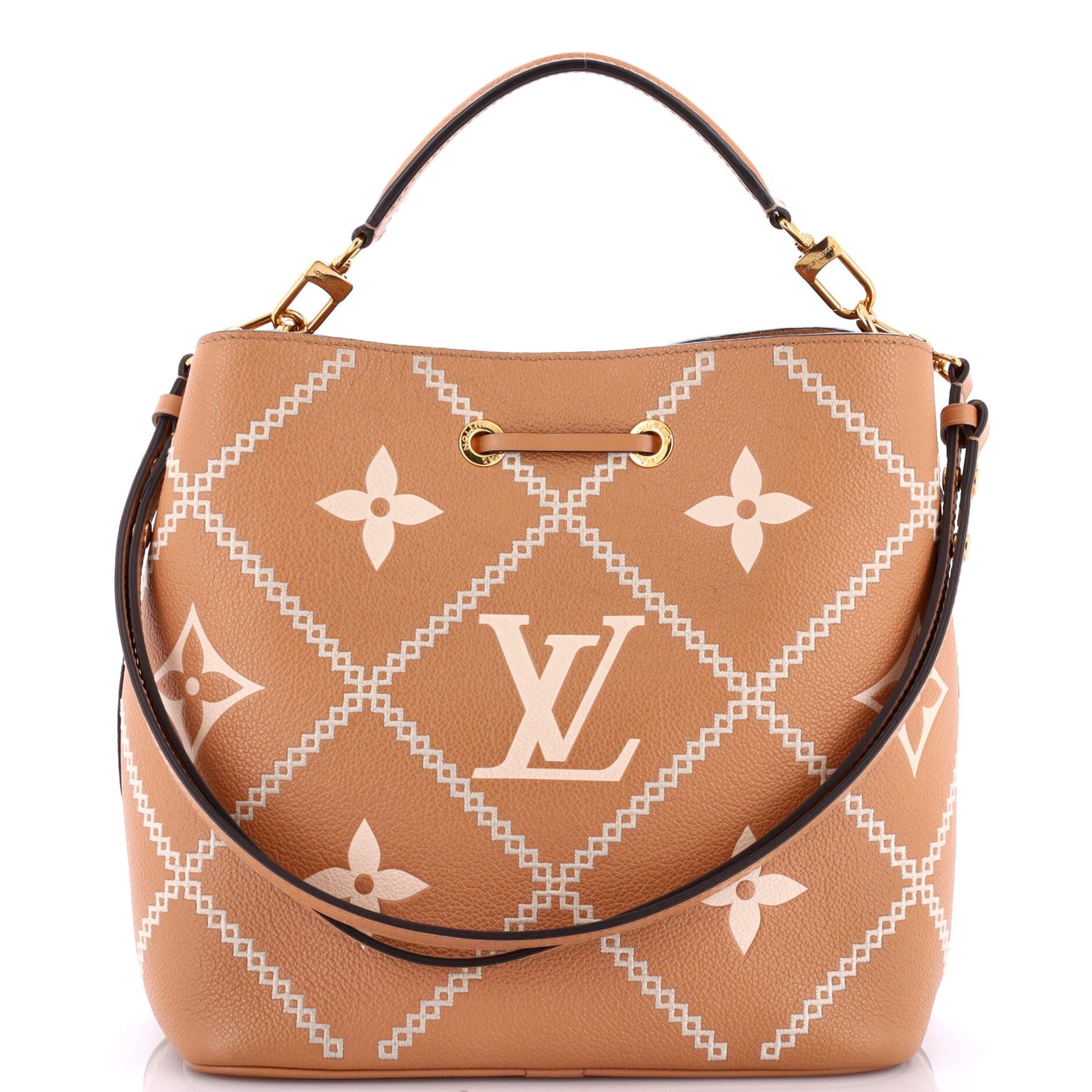 Louis Vuitton NeoNoe Handbag Monogram Empreinte Giant Broderies MM