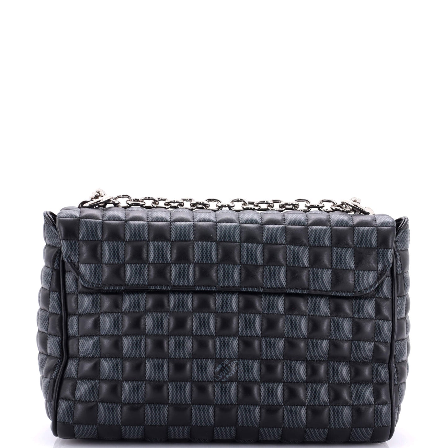 Louis Vuitton Twist Handbag Damier Quilted Calf Leather MM