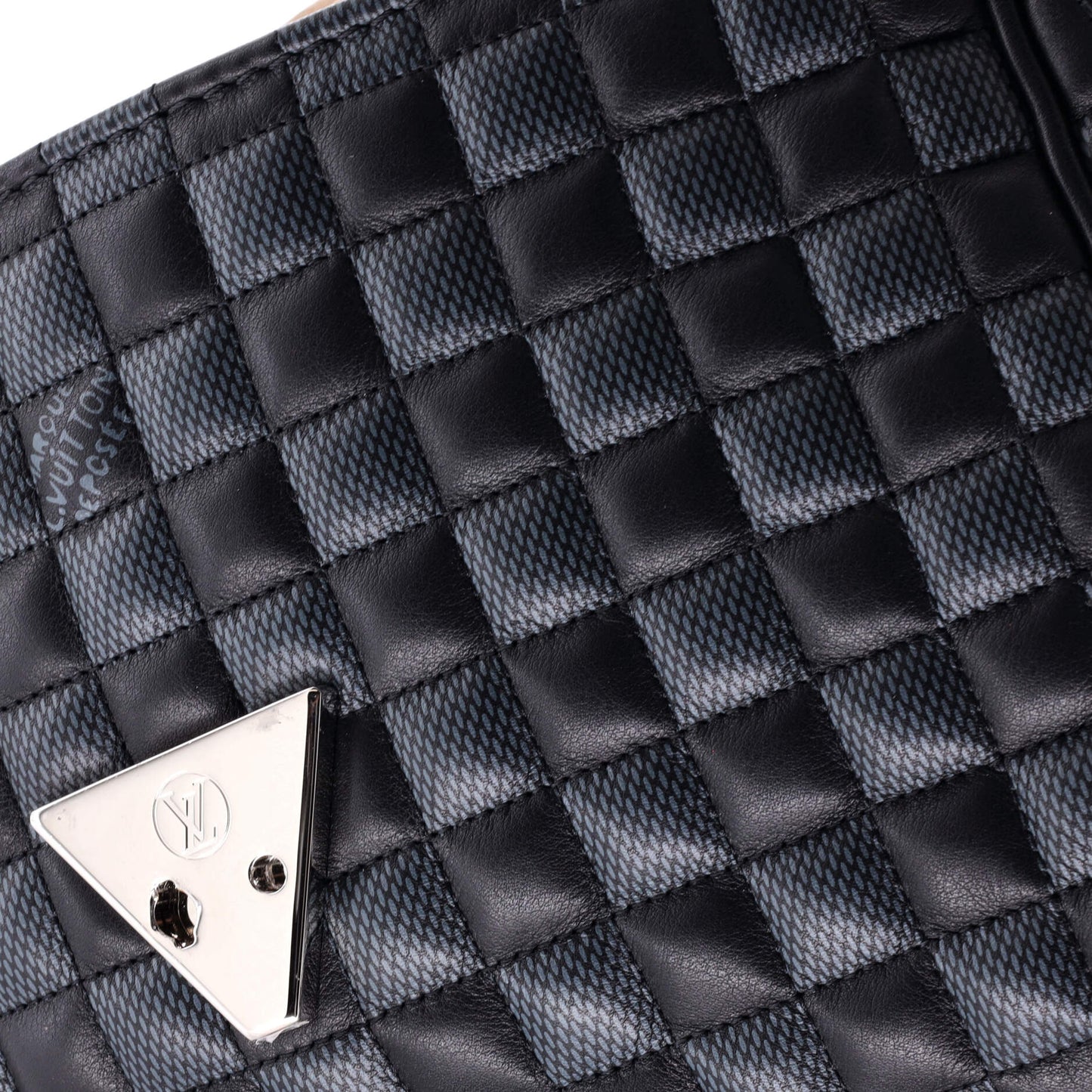 Louis Vuitton Twist Handbag Damier Quilted Calf Leather MM