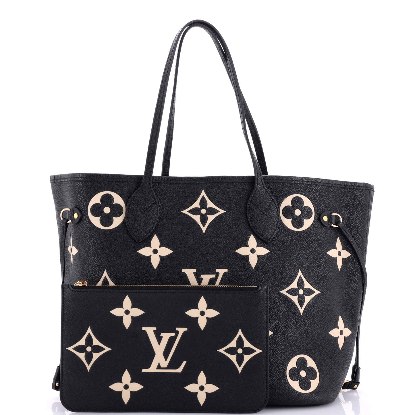 Louis Vuitton Neverfull NM Tote Bicolor Monogram Empreinte Giant MM