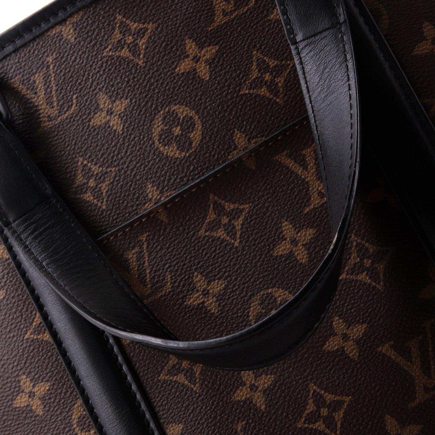 Louis Vuitton Weekend Tote Macassar Monogram Canvas PM