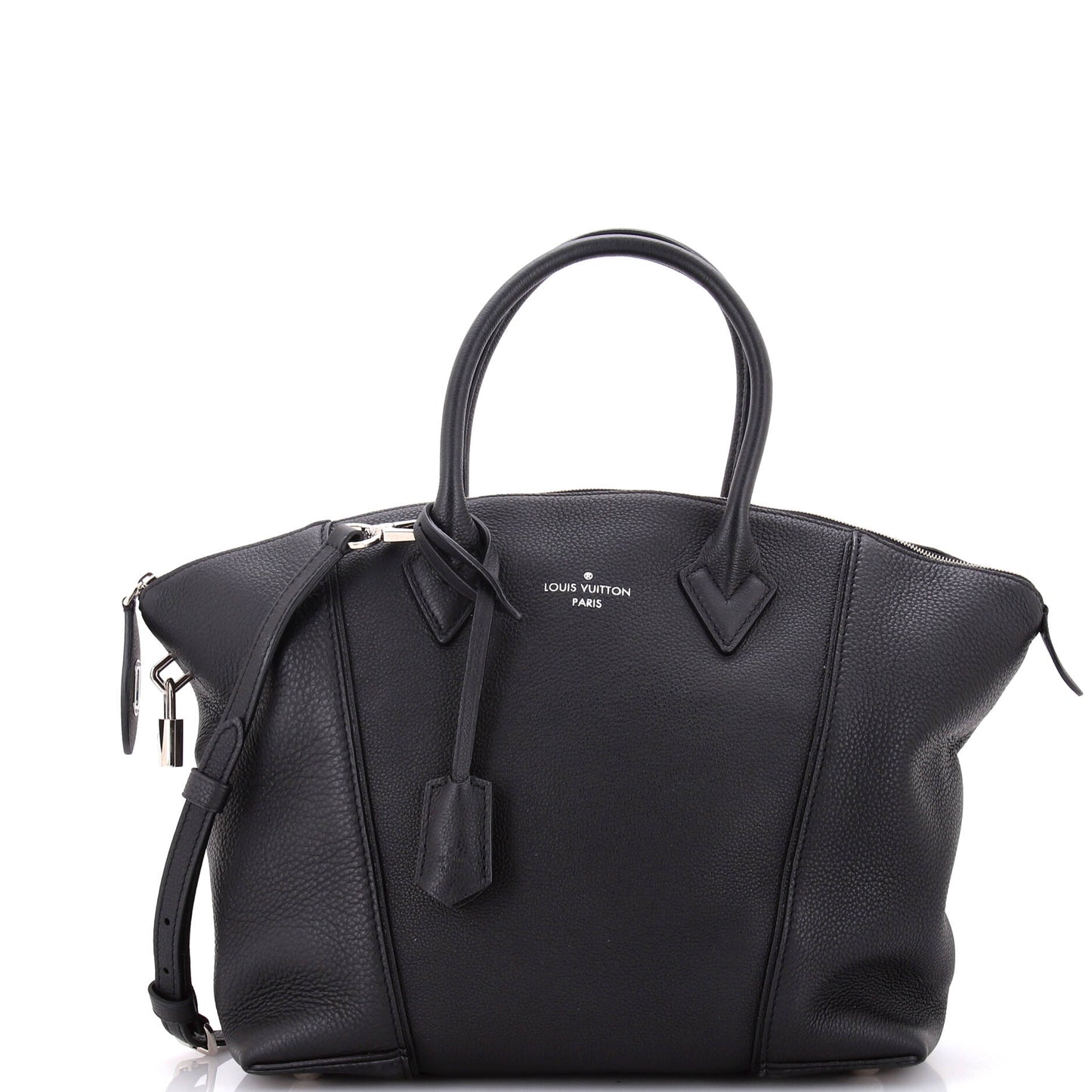 Louis Vuitton Soft Lockit Handbag Leather PM