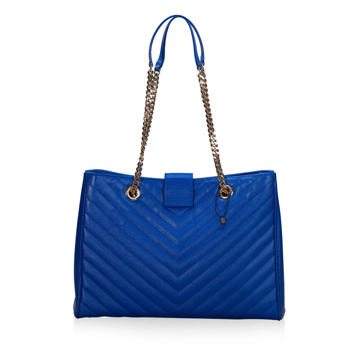 Saint Laurent Grained Matelasse Leather Tote