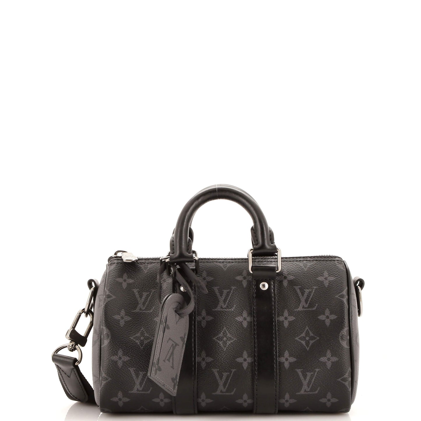 Louis Vuitton Keepall Bandouliere Bag Reverse Monogram Eclipse Canvas 25