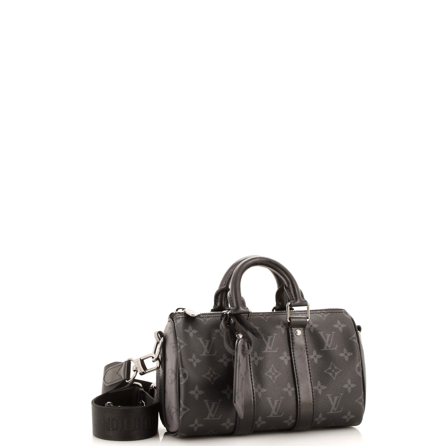 Louis Vuitton Keepall Bandouliere Bag Reverse Monogram Eclipse Canvas 25