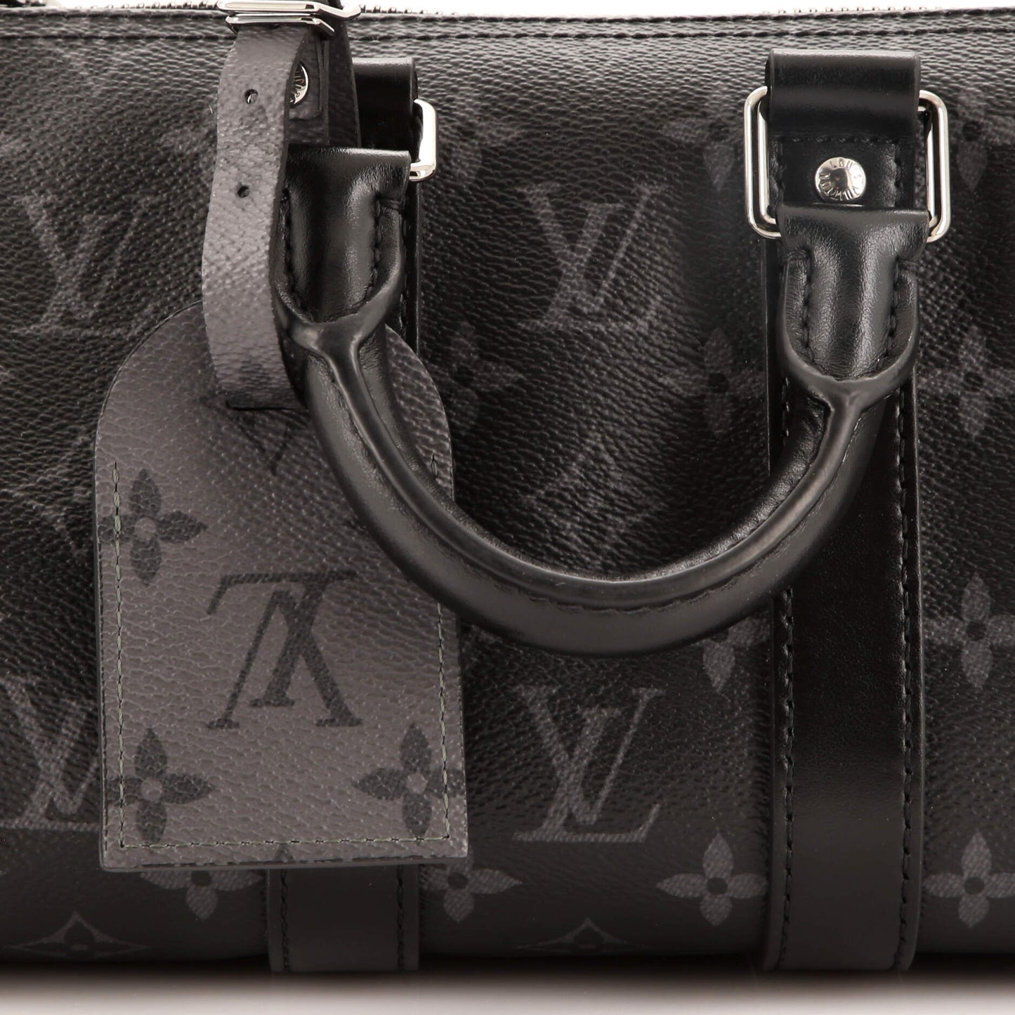 Louis Vuitton Keepall Bandouliere Bag Reverse Monogram Eclipse Canvas 25