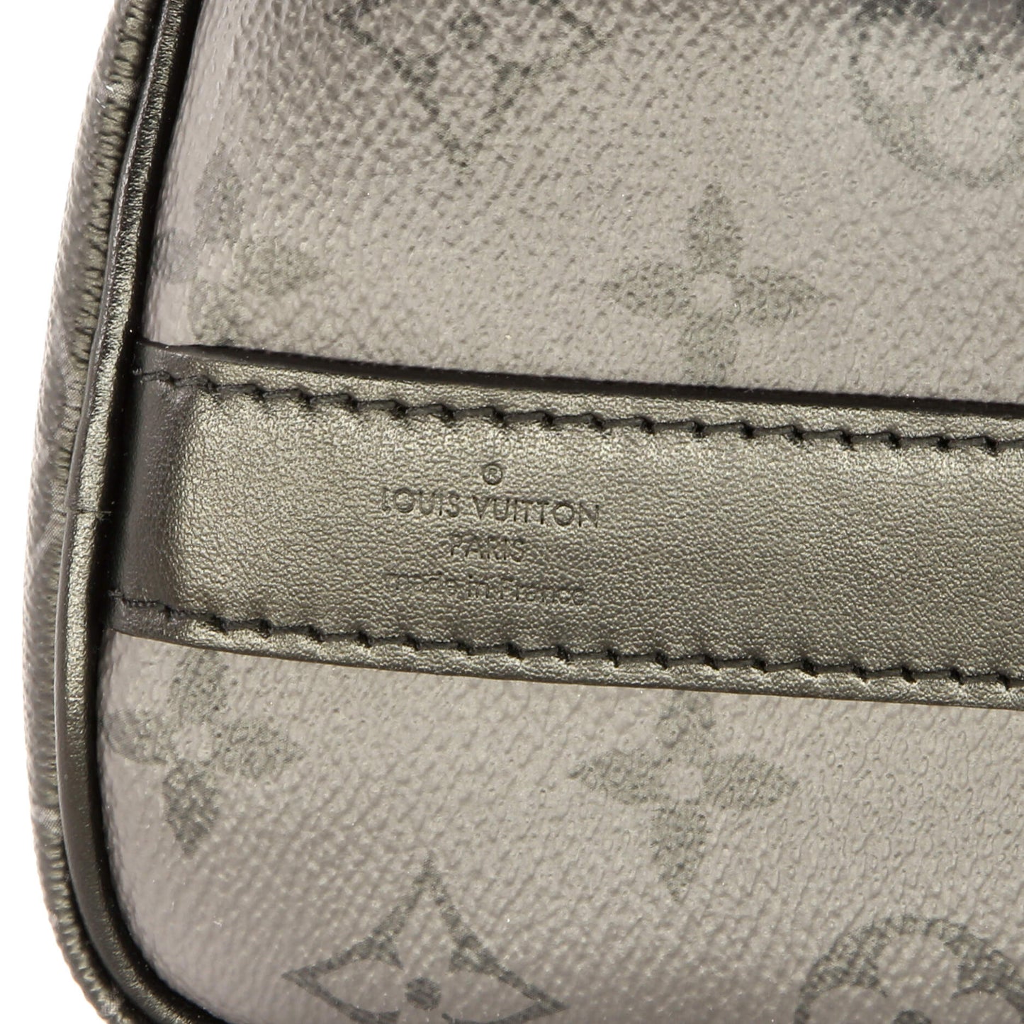 Louis Vuitton Keepall Bandouliere Bag Reverse Monogram Eclipse Canvas 25