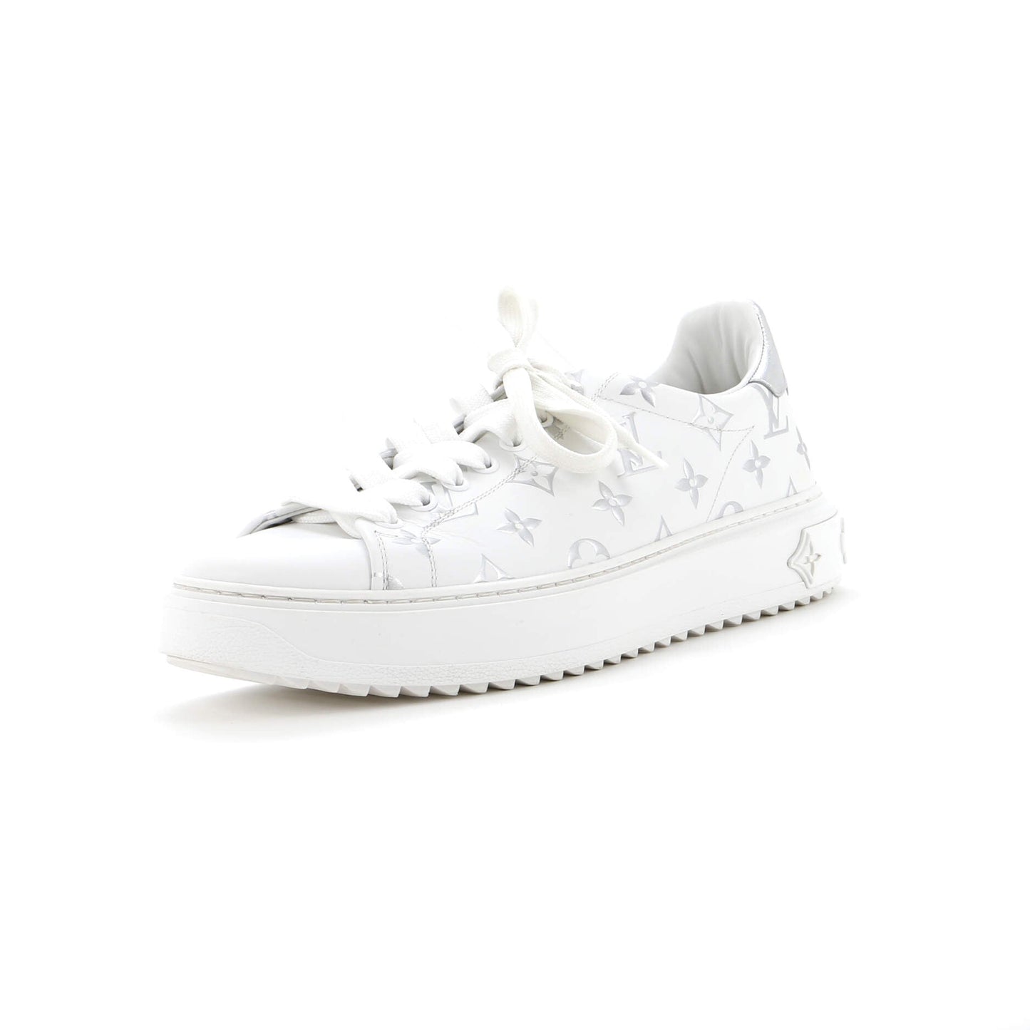 Louis Vuitton Women's Time Out Sneakers Monogram Print Leather