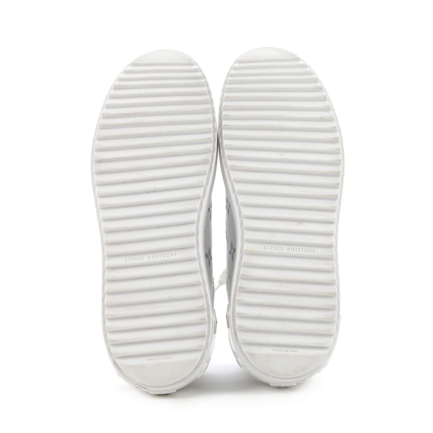 Louis Vuitton Women's Time Out Sneakers Monogram Print Leather