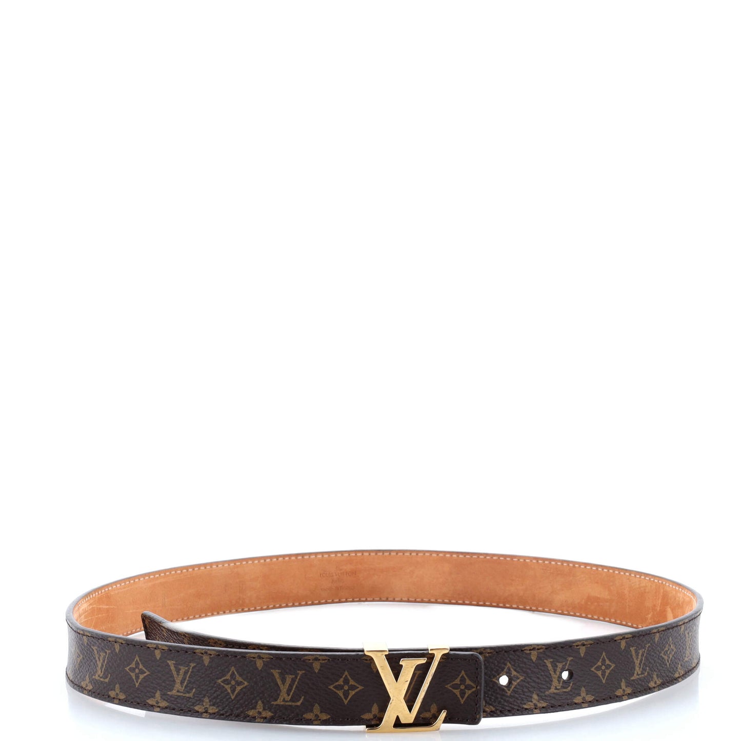 Louis Vuitton LV Initiales Belt Monogram Canvas Thin 90
