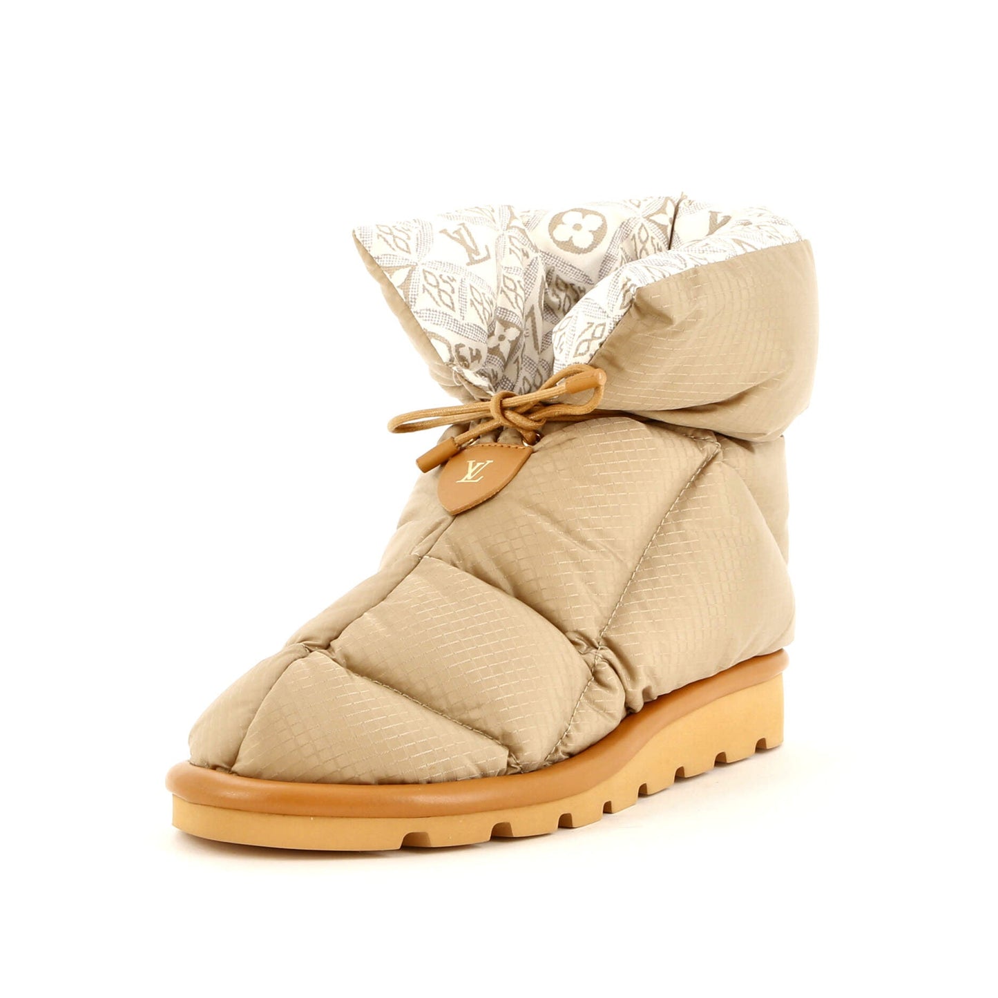 Louis Vuitton Women's Pillow Comfort Ankle Boots Nylon with Limited Edition Since 1854 Monogram Nylon