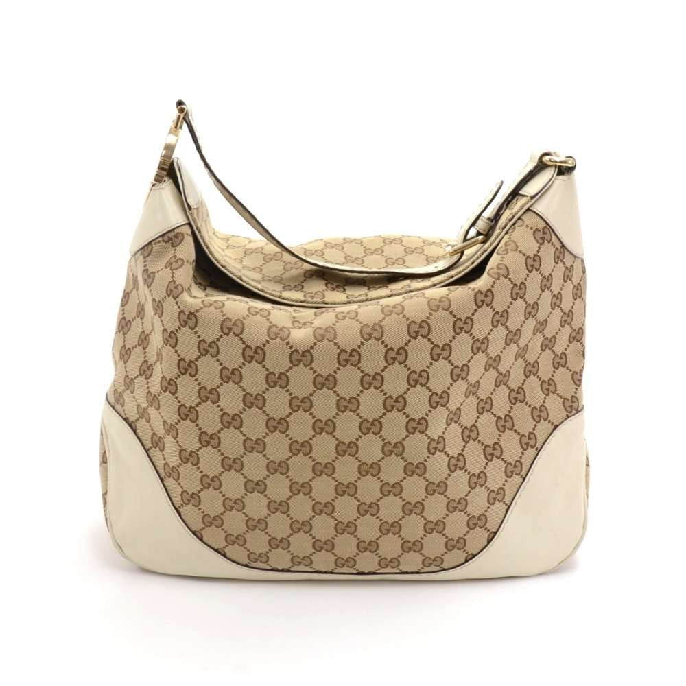 Gucci Monogram Canvas Hobo Bag