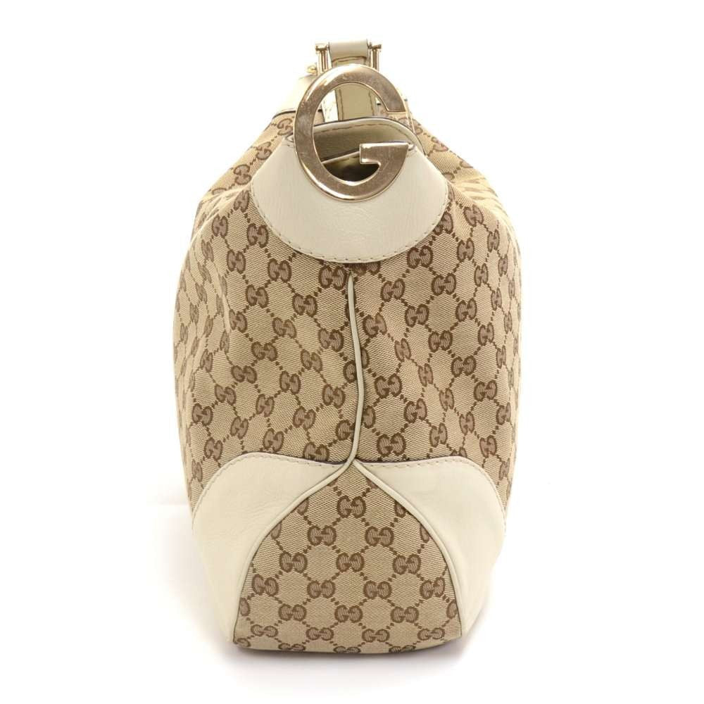 Gucci Monogram Canvas Hobo Bag