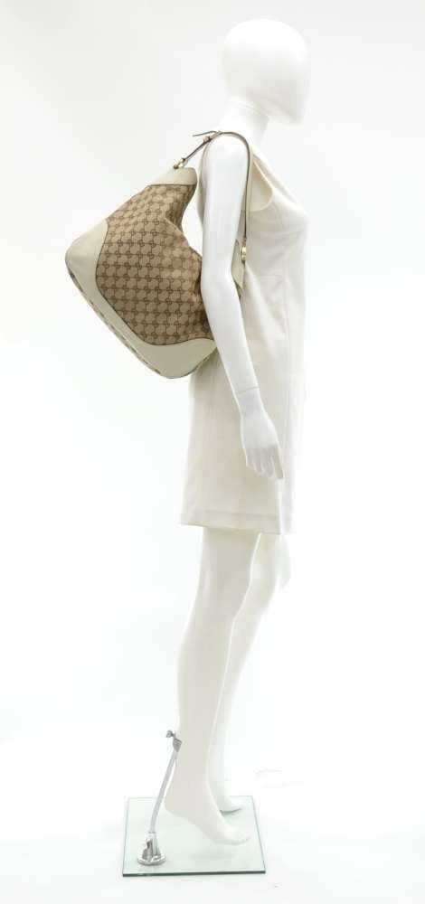 Gucci Monogram Canvas Hobo Bag