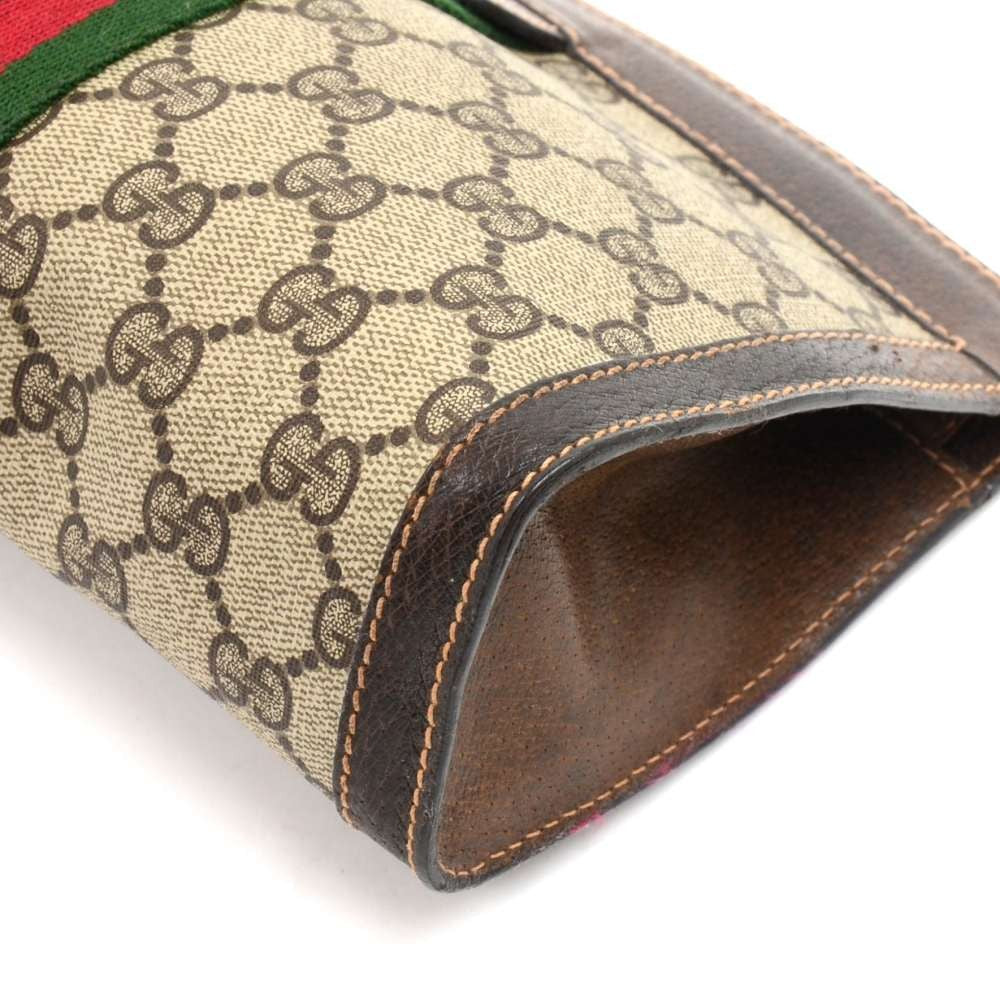 Gucci Supreme Monogram Canvas Clutch Bag